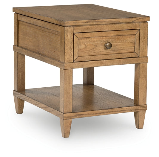 Sharlance End Table - Light Brown