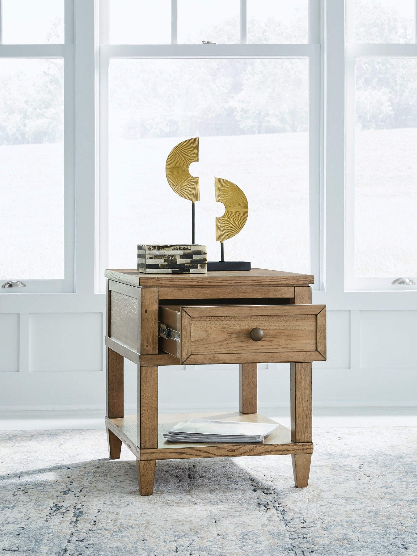 Sharlance End Table - Light Brown