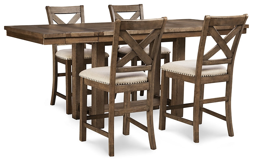 Moriville 5-Pc Counter Height Dining Set