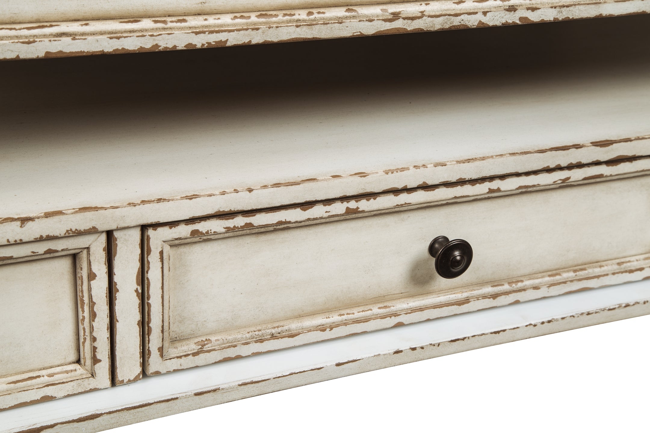 Realyn Lift Top Coffee Table - White/Brown