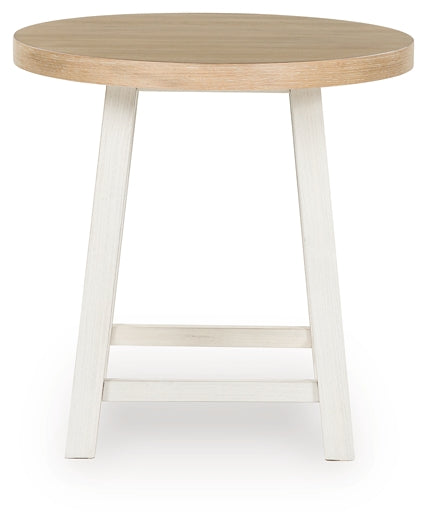 Fawndell 3-Piece Table Set - Antique White/Brown