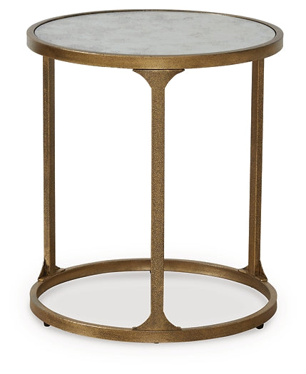 Korajane End Table - Antique Gold