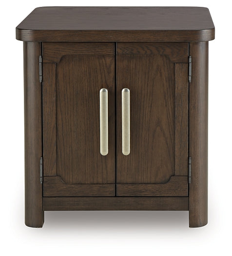 Breckington End Table - Dark Brown