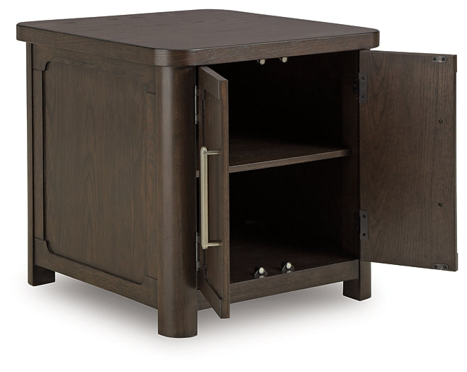 Breckington End Table - Dark Brown