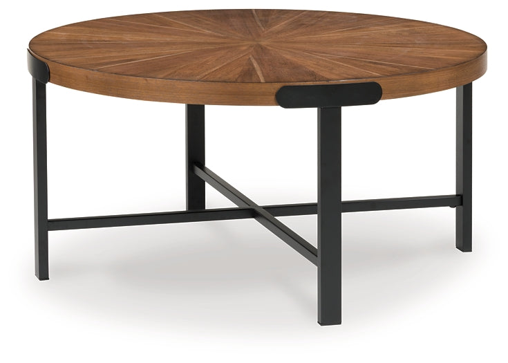 Crosstrail 3-Piece Table Set - Brown