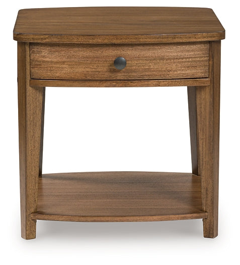 Burkbyer End Table - Brown