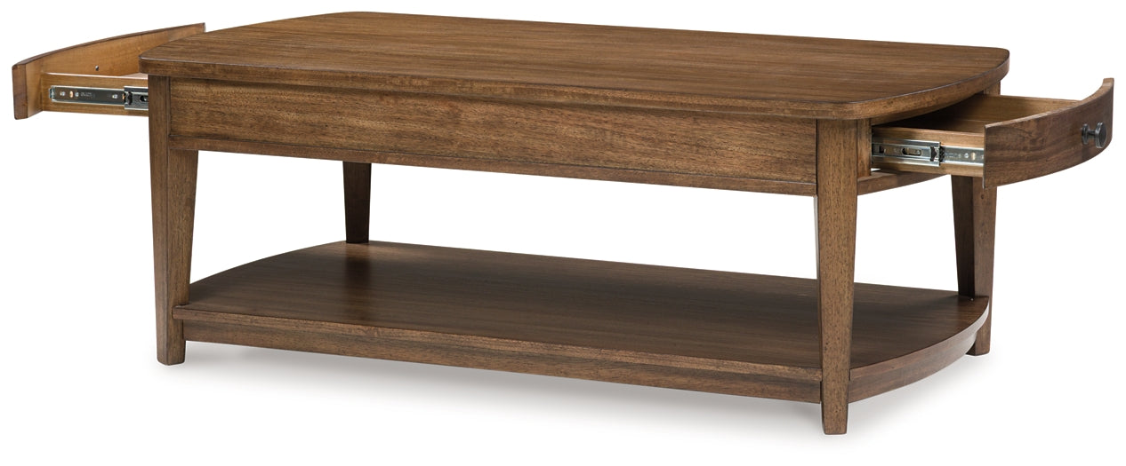 Burkbyer Coffee Table - Brown