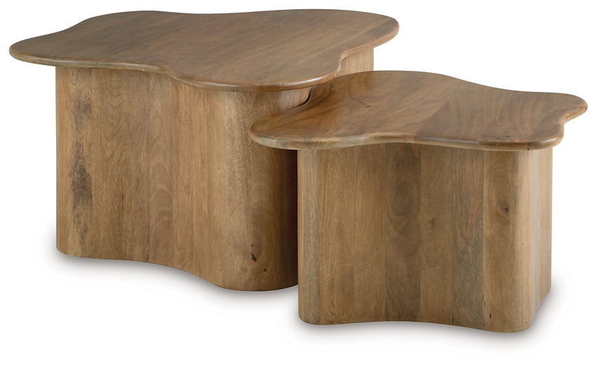 Abeford 2-Piece Coffee Table Set - Brown
