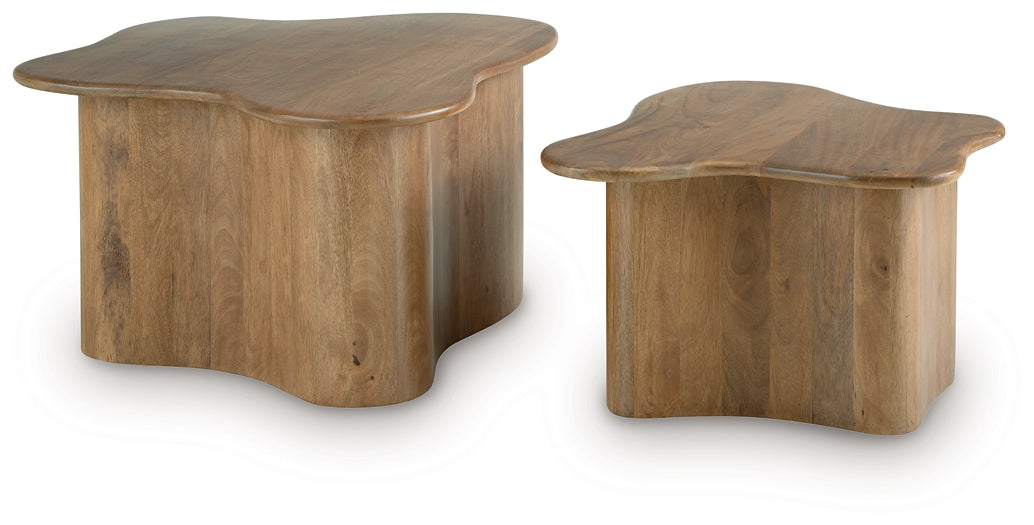 Abeford 2-Piece Coffee Table Set - Brown