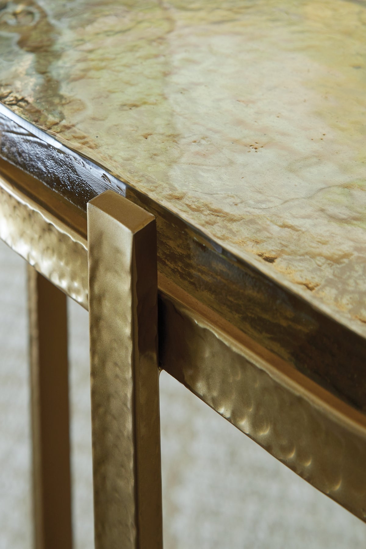 Porterville Accent Table - Gold Finish