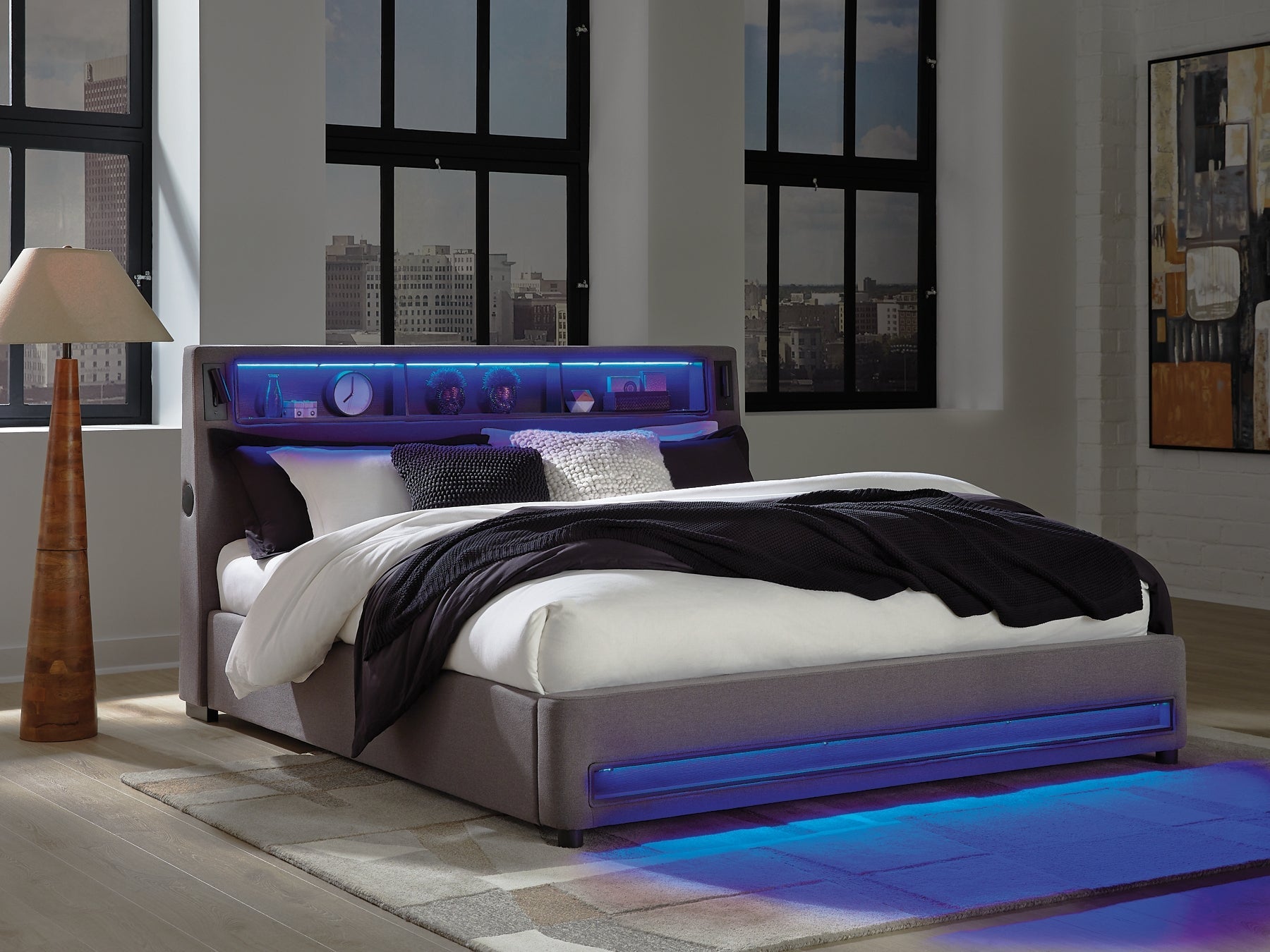 Verishaw California King Upholstered Bed