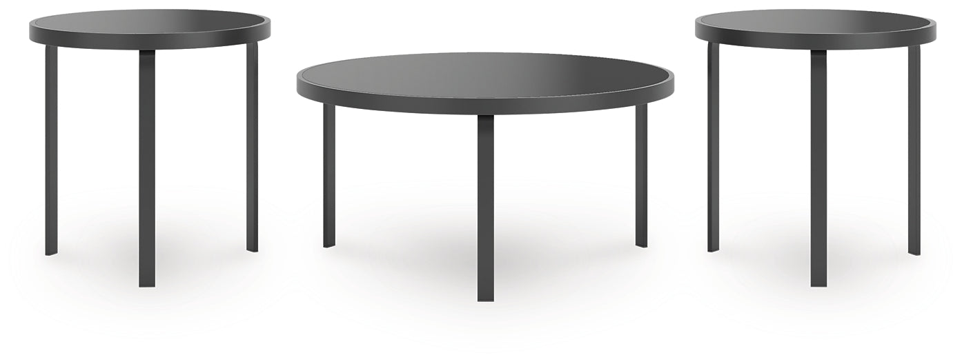 Dorylin 3-Piece Table Set - Black