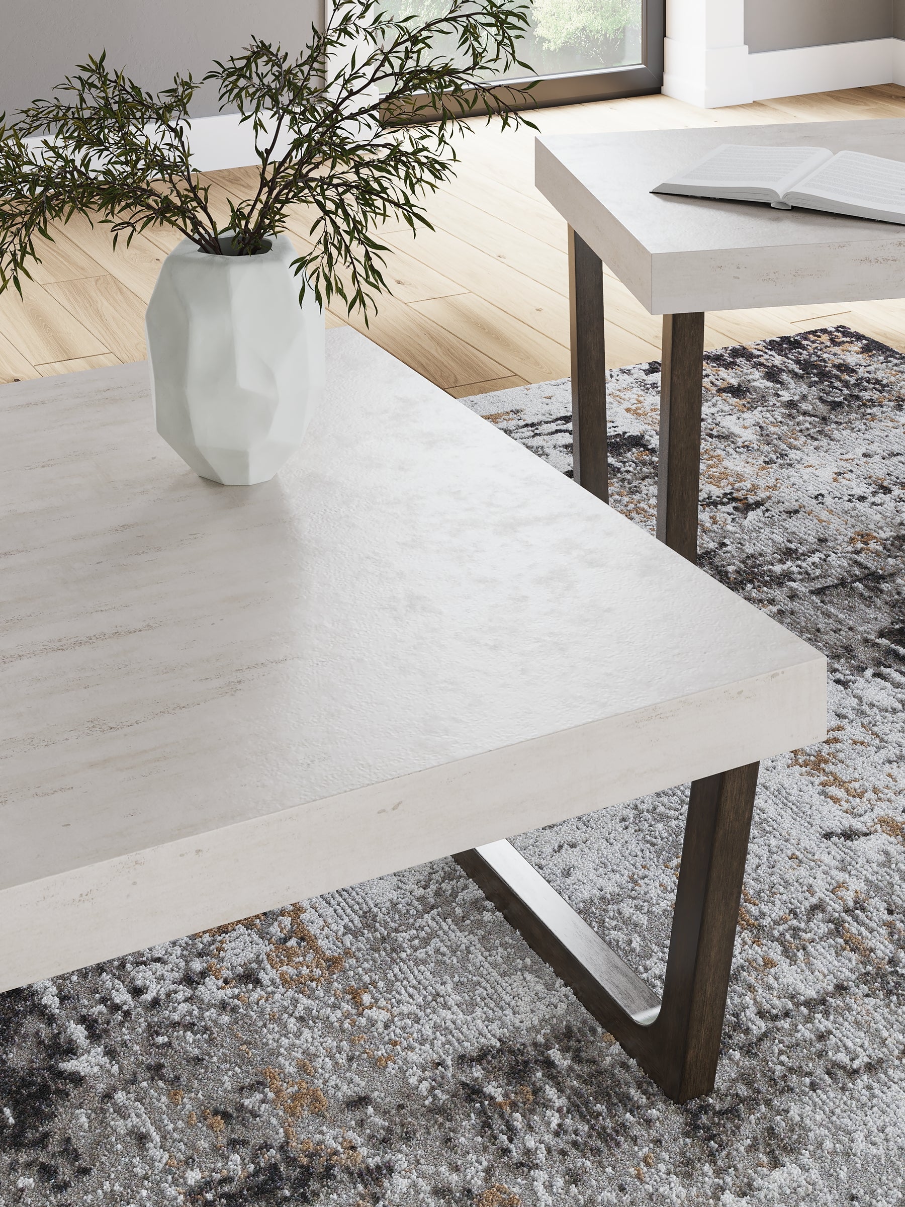 Westenfort 2-Piece Table Set - Espresso/Gray