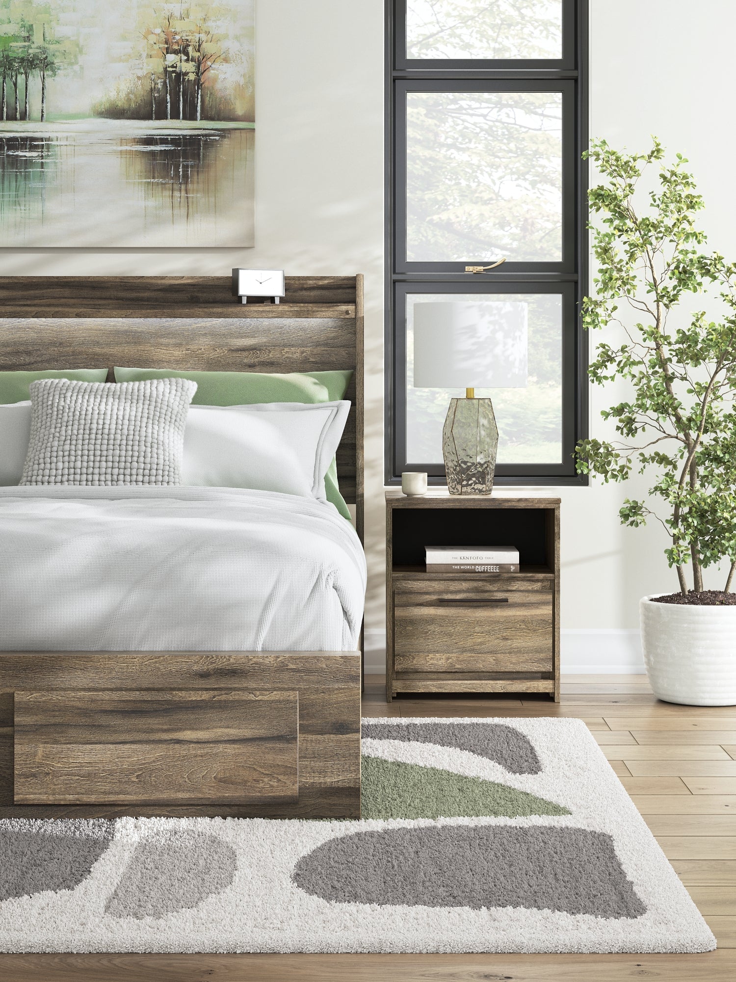 Elbrim One Drawer Night Stand