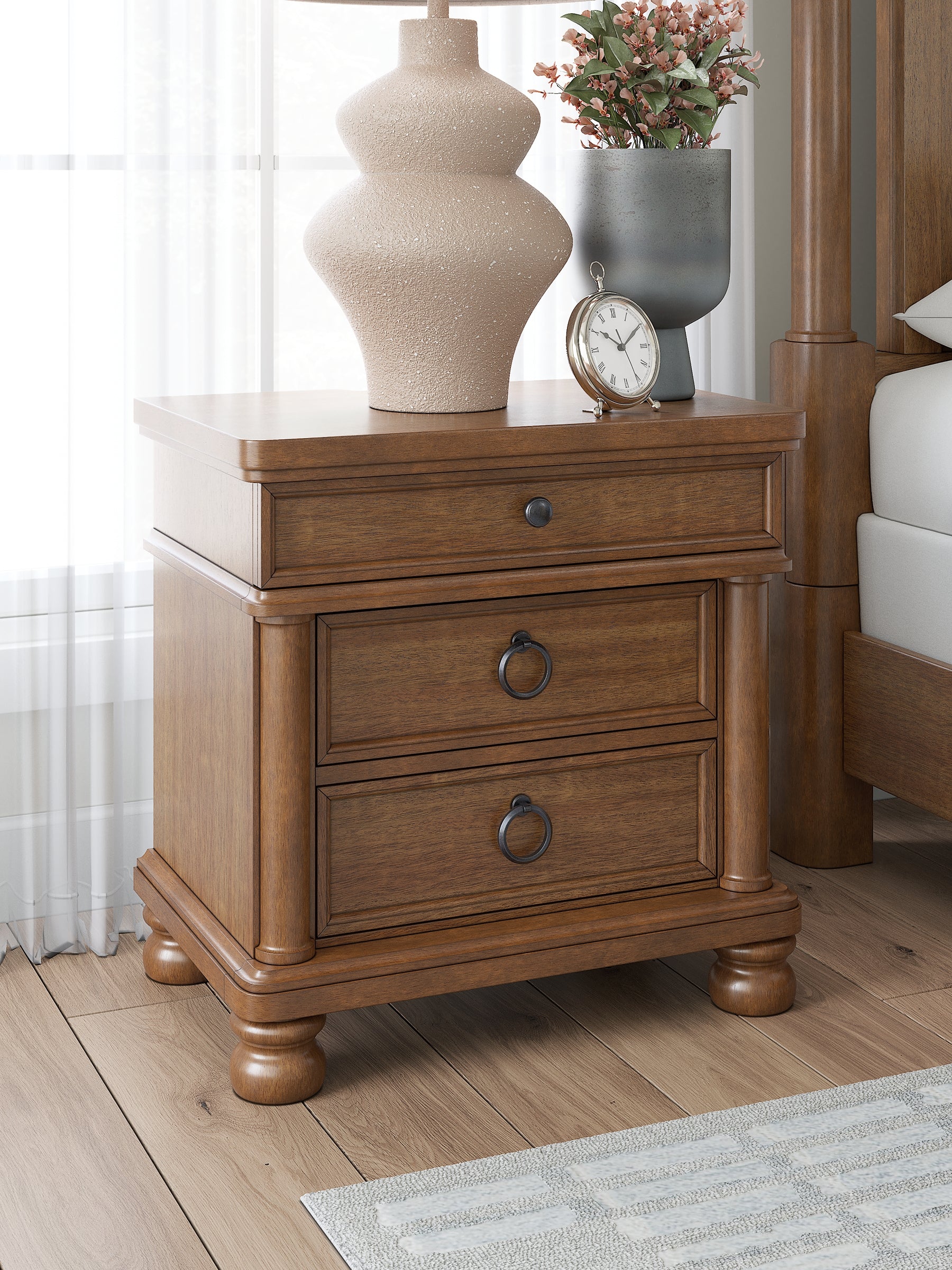 Rowlenstown Three Drawer Night Stand
