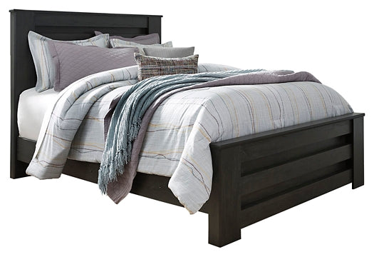 Brinxton Queen Panel Bed with Mirrored Dresser, Chest and Nightstand
