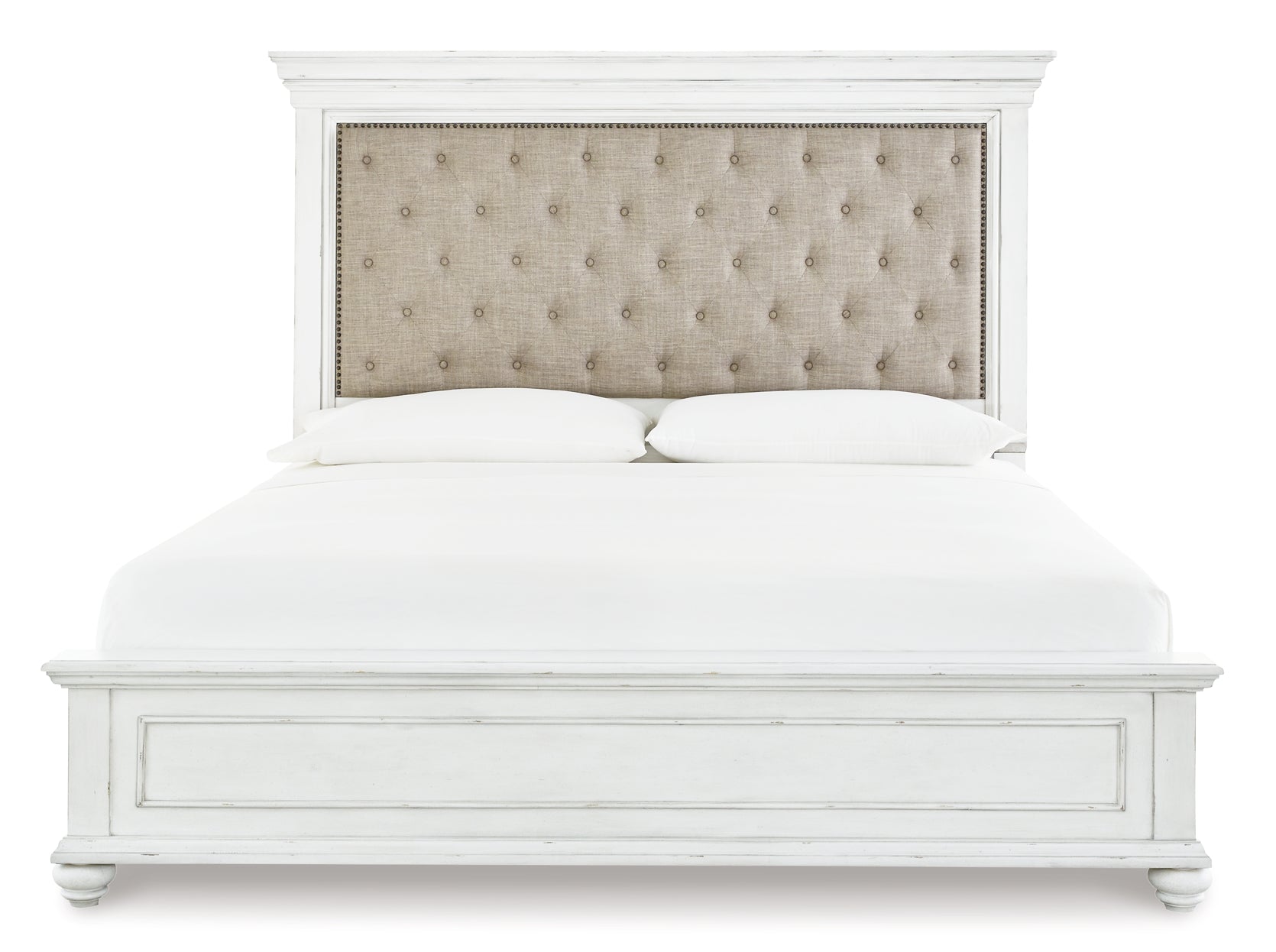 Kanwyn Queen Panel Bed with Mirrored Dresser, Chest and Nightstand