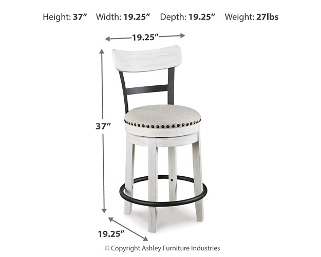 Valebeck 3-Pc Counter Height Dining Set