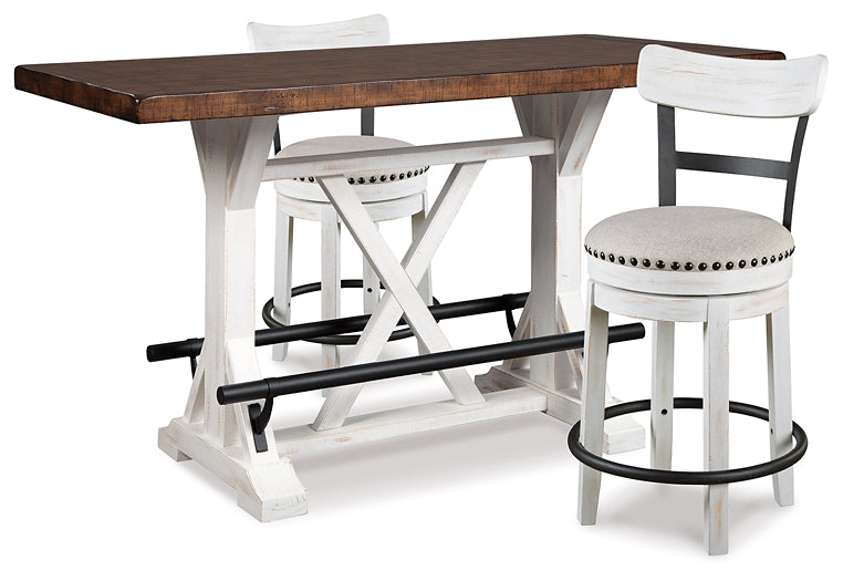 Valebeck 3-Pc Counter Height Dining Set