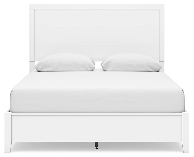 Binterglen Queen Panel Bed with Mirrored Dresser, Chest and Nightstand