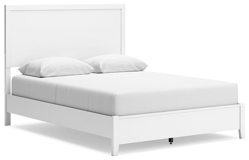 Binterglen Queen Panel Bed with Mirrored Dresser, Chest and Nightstand