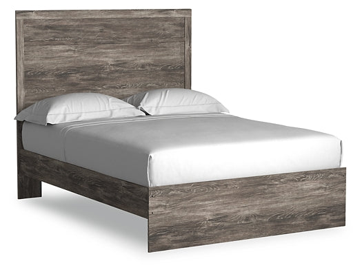 Ralinksi Full Panel Bed with Mirrored Dresser and Chest