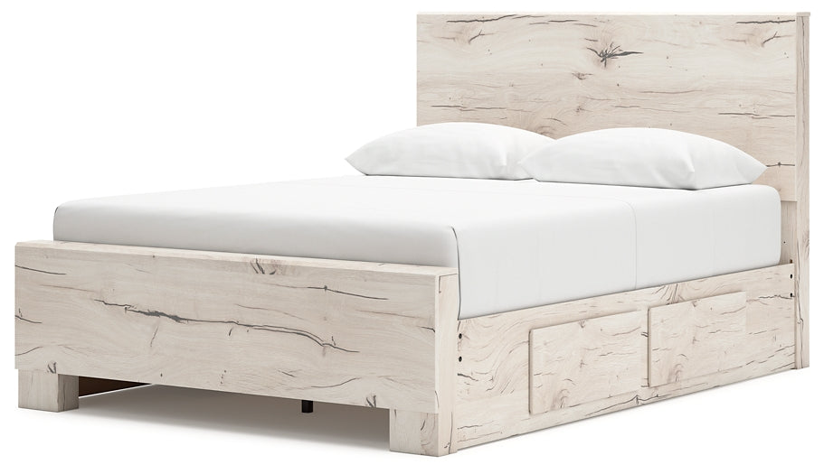 Lawroy Queen Panel Bed with Mirrored Dresser, Chest and Nightstand