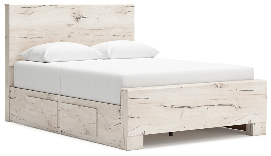 Lawroy Queen Panel Bed with Mirrored Dresser and Chest