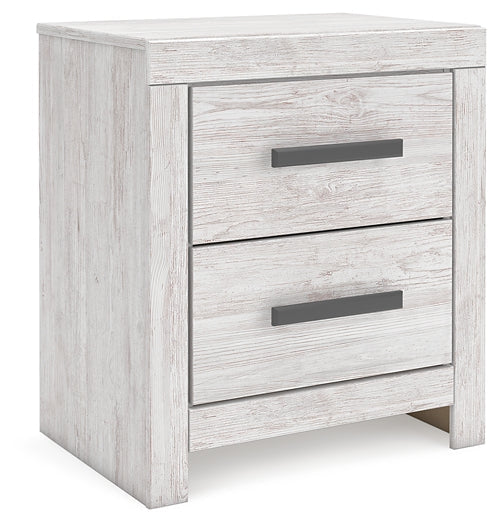 Cayboni Twin Panel Bed with Mirrored Dresser, Chest and Nightstand