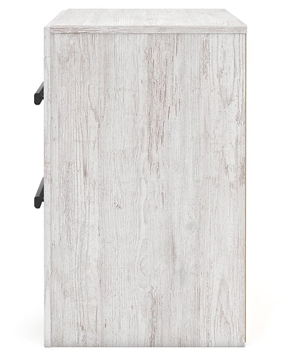 Cayboni Twin Panel Bed with Mirrored Dresser, Chest and Nightstand