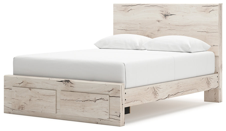 Lawroy Queen Panel Storage Bed with Mirrored Dresser and Chest