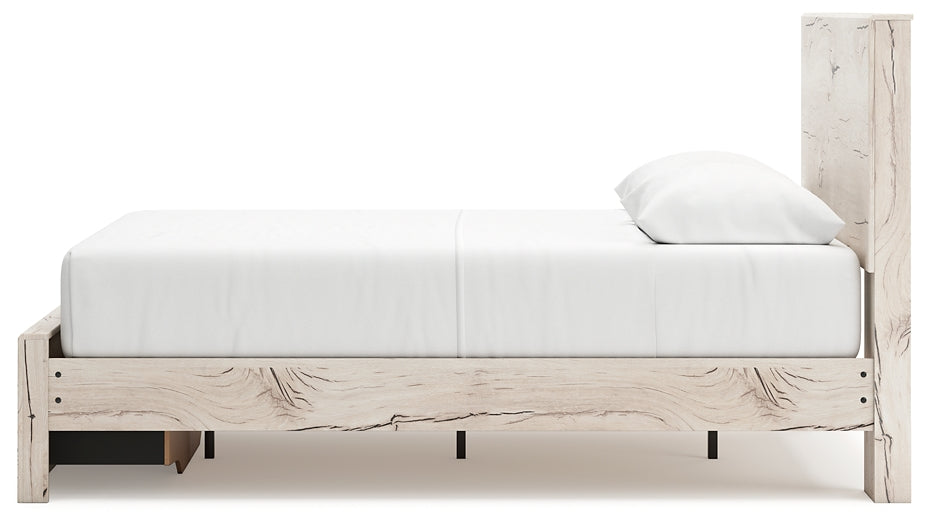 Lawroy Queen Panel Storage Bed with Mirrored Dresser and Chest