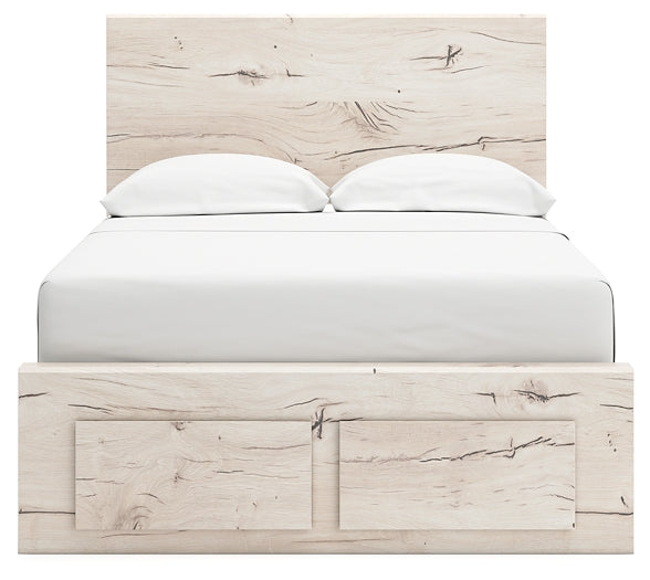 Lawroy Full Panel Storage Bed with Mirrored Dresser, Chest and Nightstand