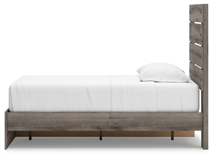 Graystorm Twin Panel Storage Bed with Mirrored Dresser