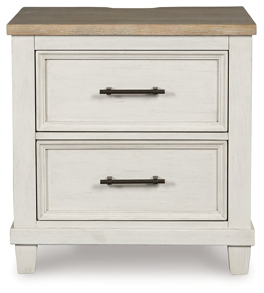 Shaybrock Queen Panel Bed with Mirrored Dresser, Chest and Nightstand