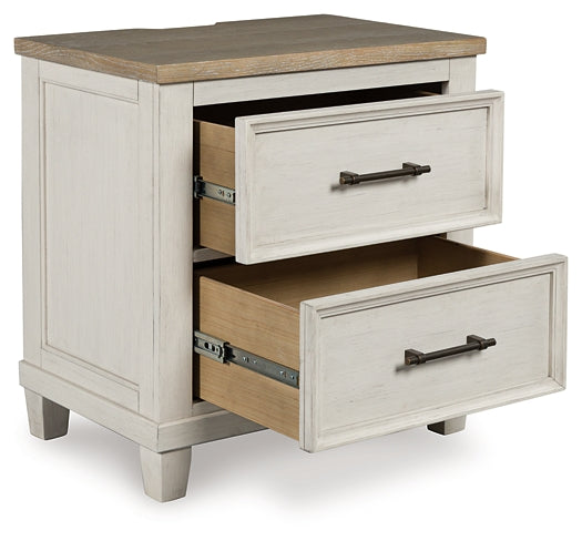 Shaybrock California King Panel Bed with Mirrored Dresser, Chest and Nightstand