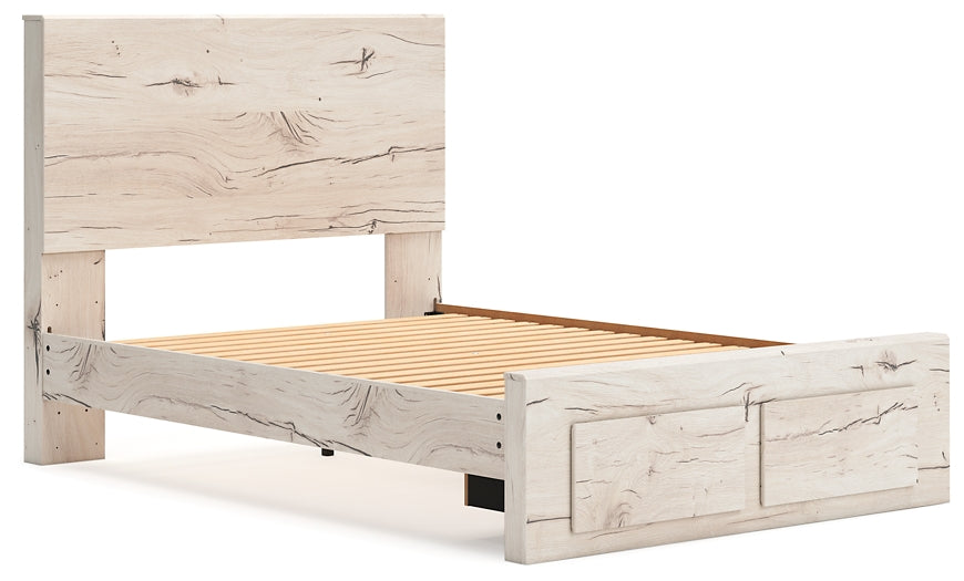 Lawroy Full Panel Storage Bed with Mirrored Dresser and Chest