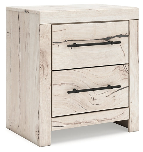 Lawroy King Panel Storage Bed with Mirrored Dresser, Chest and Nightstand