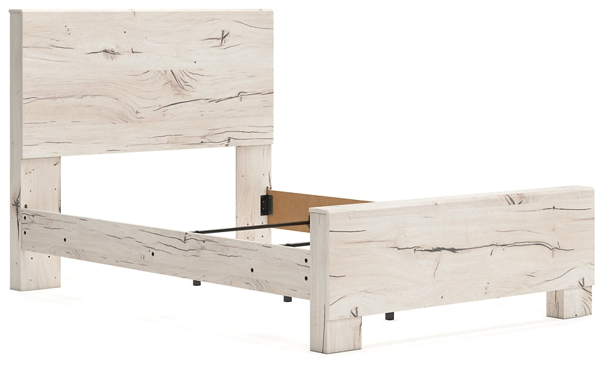 Lawroy Full Panel Bed with Mirrored Dresser, Chest and Nightstand