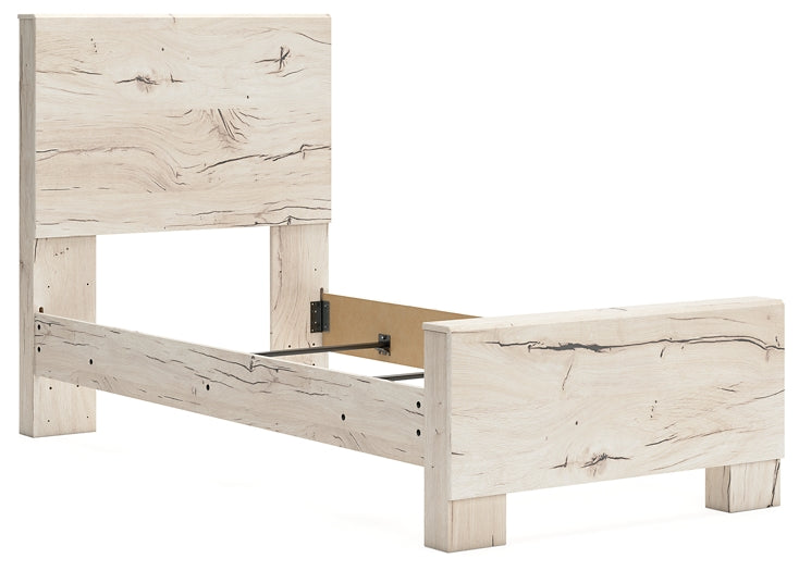 Lawroy Twin Panel Bed with Storage with Mirrored Dresser and Chest