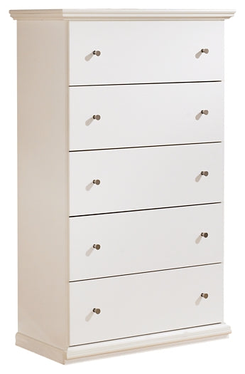 Bostwick Shoals Queen Panel Bed with Mirrored Dresser, Chest and Nightstand
