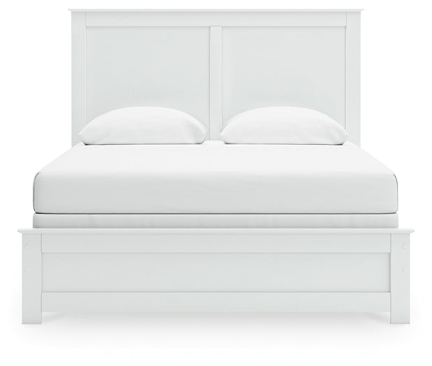 Bostwick Shoals Queen Panel Bed with Mirrored Dresser, Chest and Nightstand