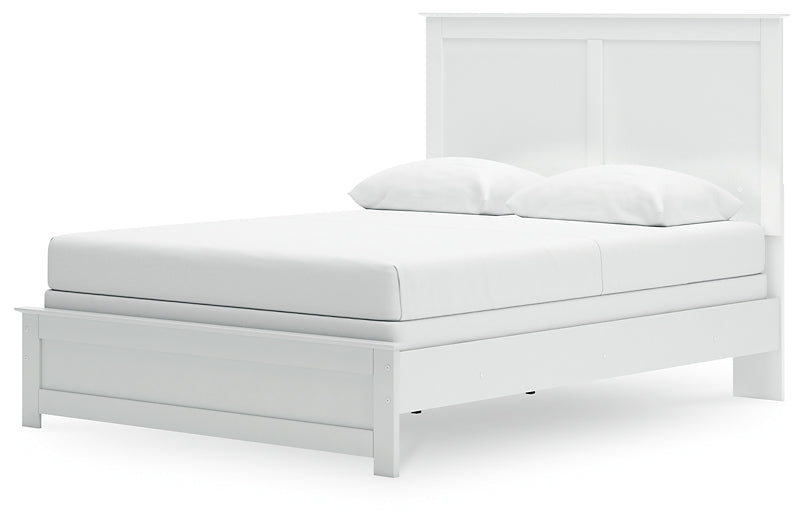 Bostwick Shoals Queen Panel Bed with Mirrored Dresser, Chest and Nightstand