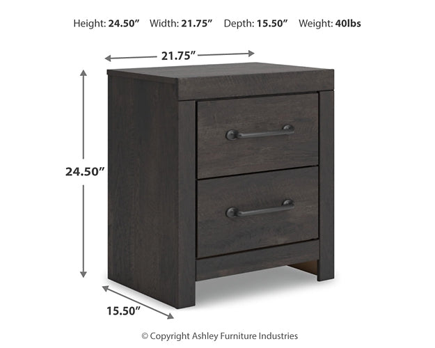 Hollivern Twin Panel Bed with Mirrored Dresser and Nightstand