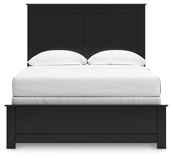 Maribel Full Panel Bed with Mirrored Dresser, Chest and Nightstand