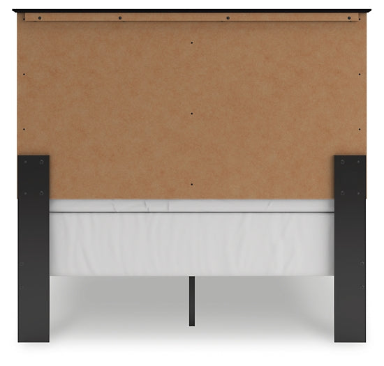 Maribel Full Panel Bed with Mirrored Dresser, Chest and Nightstand