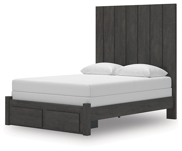 Fraluna Queen Panel Storage Bed with Mirrored Dresser, Chest and Nightstand