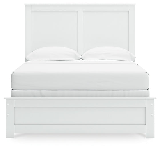 Bostwick Shoals Full Panel Bed with Mirrored Dresser and Nightstand