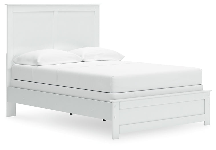 Bostwick Shoals Full Panel Bed with Mirrored Dresser and Nightstand