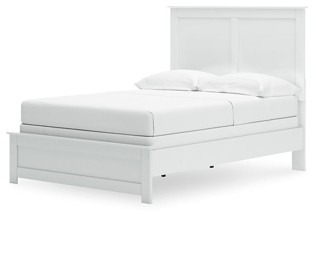 Bostwick Shoals Full Panel Bed with Mirrored Dresser and Nightstand